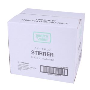 Black Coffee Stirrer | Corrugated Box