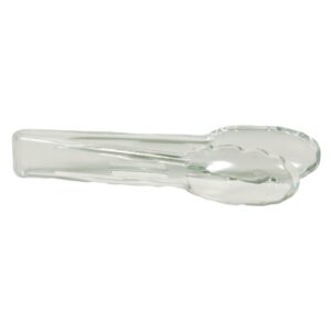 6″ Clear Plastic Salad Tongs | Raw Item
