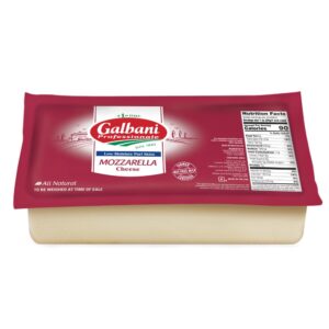Galbani Mozz Part Skim Cheese 5lb | Packaged