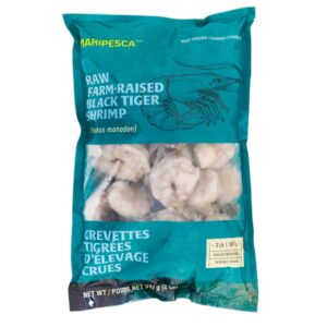 Peeled & Deveined Black Tiger Shrimp | Packaged