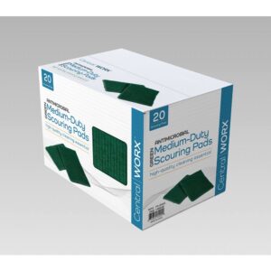 Heavy Duty Green Scouring Pads | Packaged