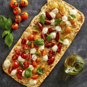 Parbaked Flatbread Pizza Crust | Styled