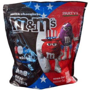 M&Ms MILK CHOC RD/WHT/BLUE 38Z | Packaged