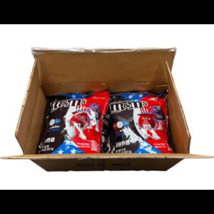 M&Ms MILK CHOC RD/WHT/BLUE 38Z | Packaged