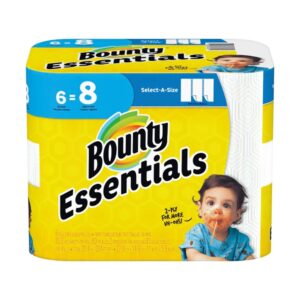 Bounty Essentials Paper Towels, 6=8 Rolls | PKG
