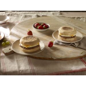 Turkey Sasuage, Egg Whites & Cheese English Muffins | PWB