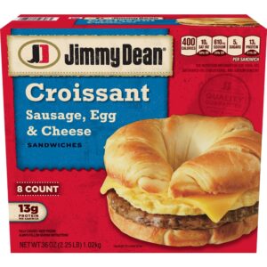 Sausage, Egg & Cheese Croissant Breakfast Sandwiches | PKG