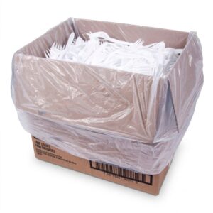 White Plastic Forks | PKG