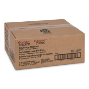 Black Beverage Napkin | COR